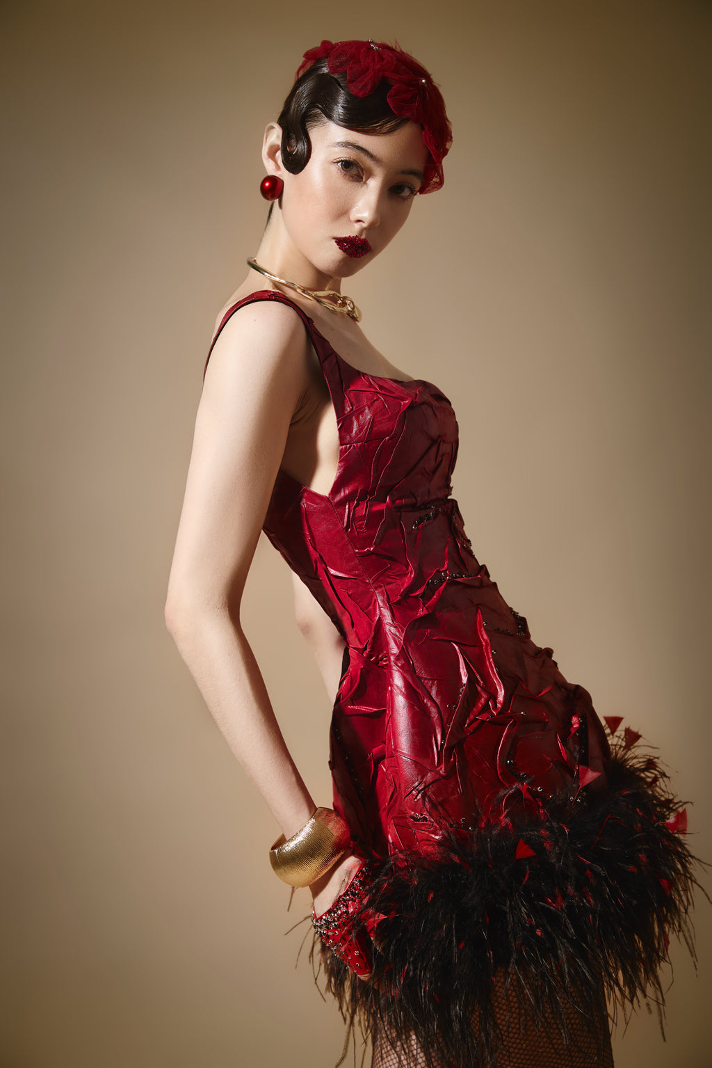 CRIMSON SWAN dress